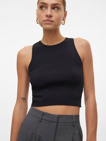 VERO MODA Knitted top 'GINNY' in Black: front