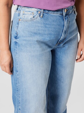 River Island Plus Wide Leg Jeans 'HUNNI' in Blau