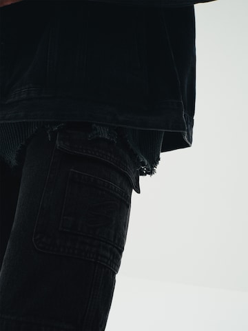 regular Jeans cargo 'Zehra' di Sinned x ABOUT YOU in nero