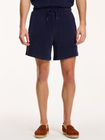 Shiwi Regular Trousers 'Evan' in Blue: front