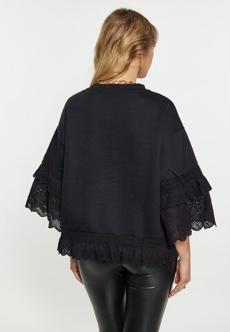 faina Sweatshirt in Schwarz