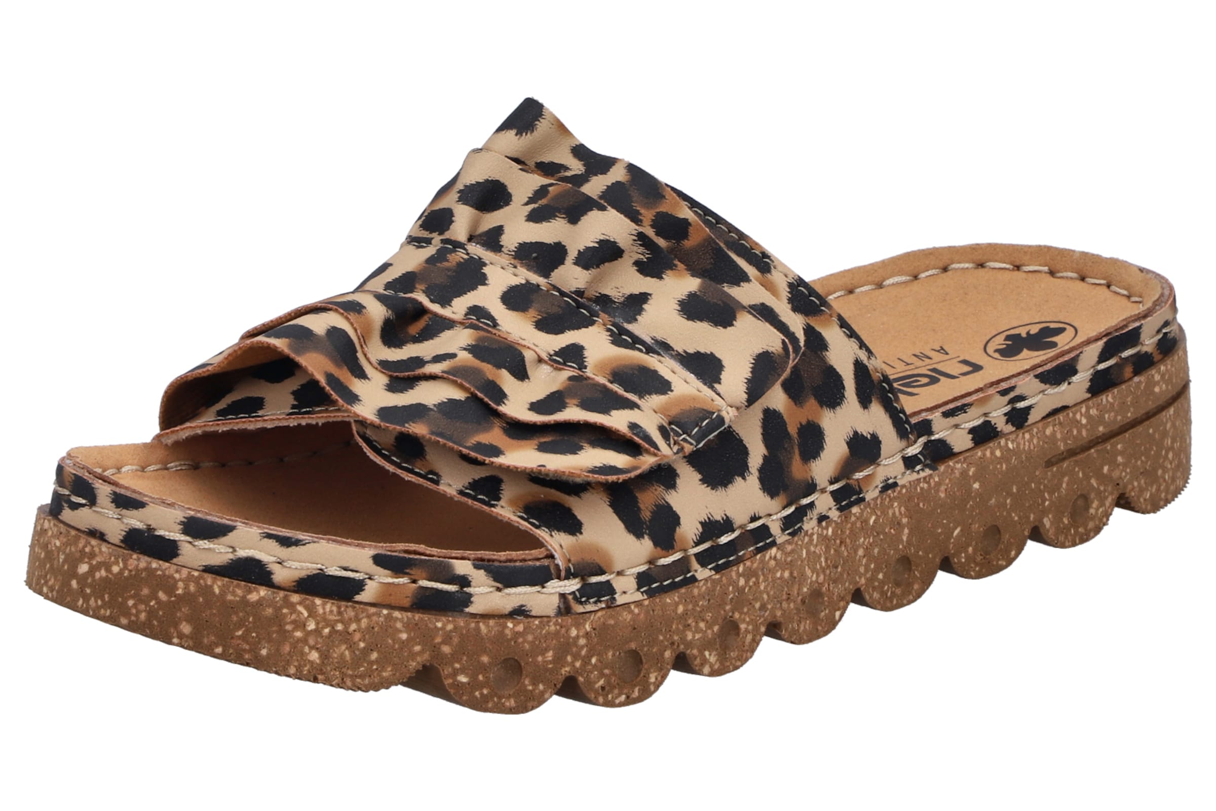 Rieker Mules in Brown: front