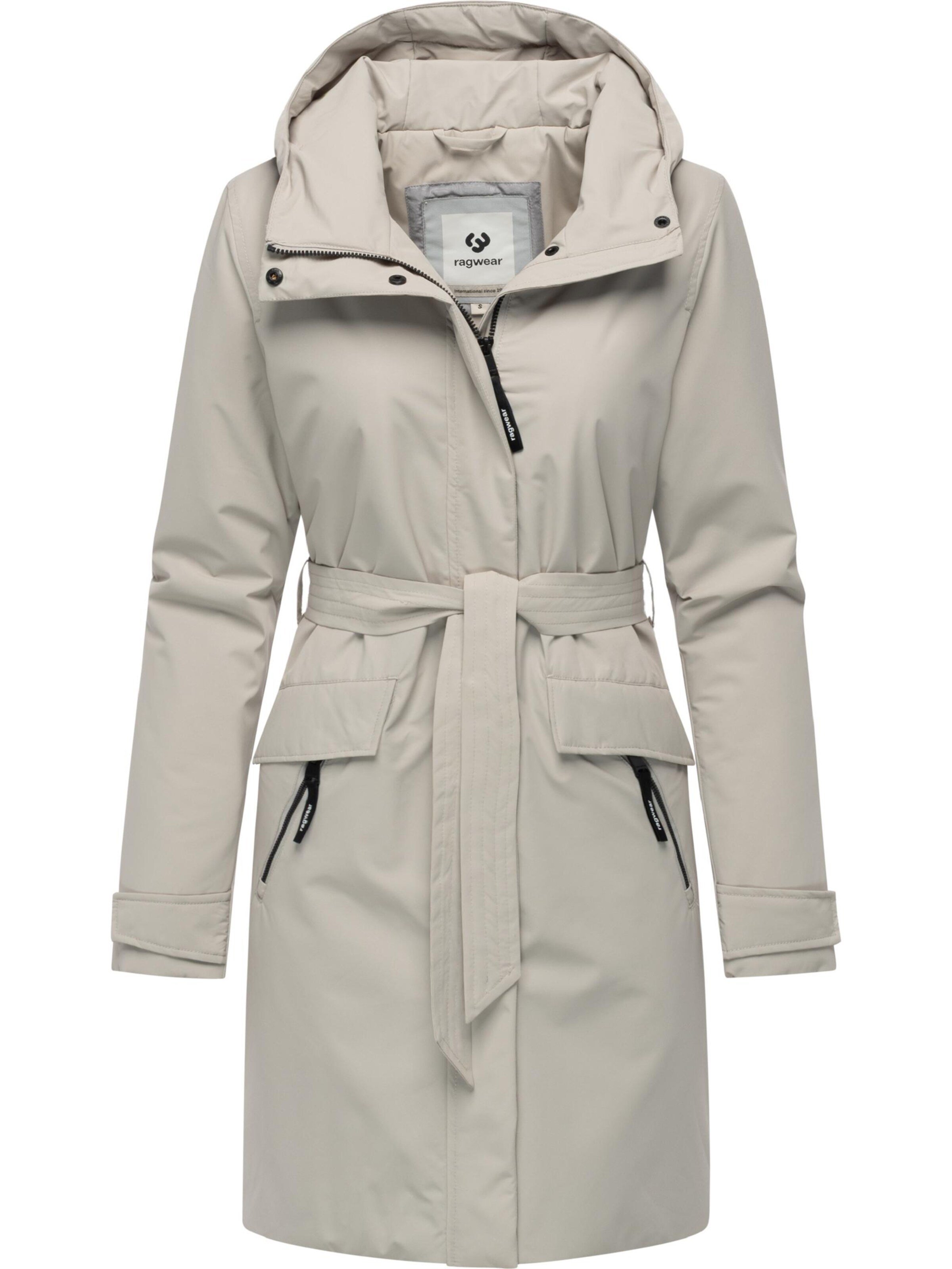 Ragwear Funktionsmantel 'Horatia' in Grau: Vorderseite