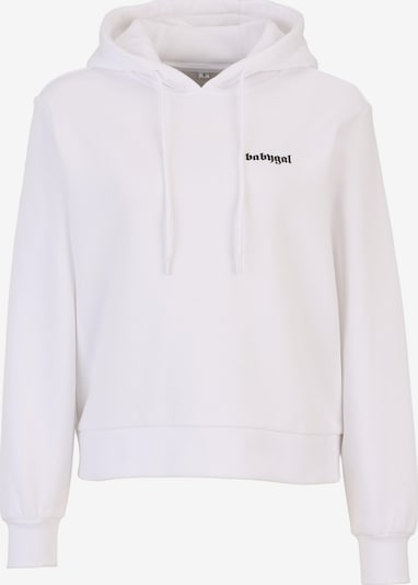 Miss Tee Sweatshirt 'Babygal' in blau / schwarz / weiß, Produktansicht