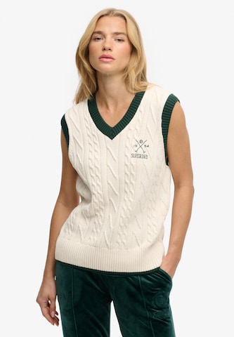 Superdry Trui in Wit: voorkant