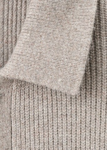 MANGO MAN Strickjacke 'Dina' in Braun