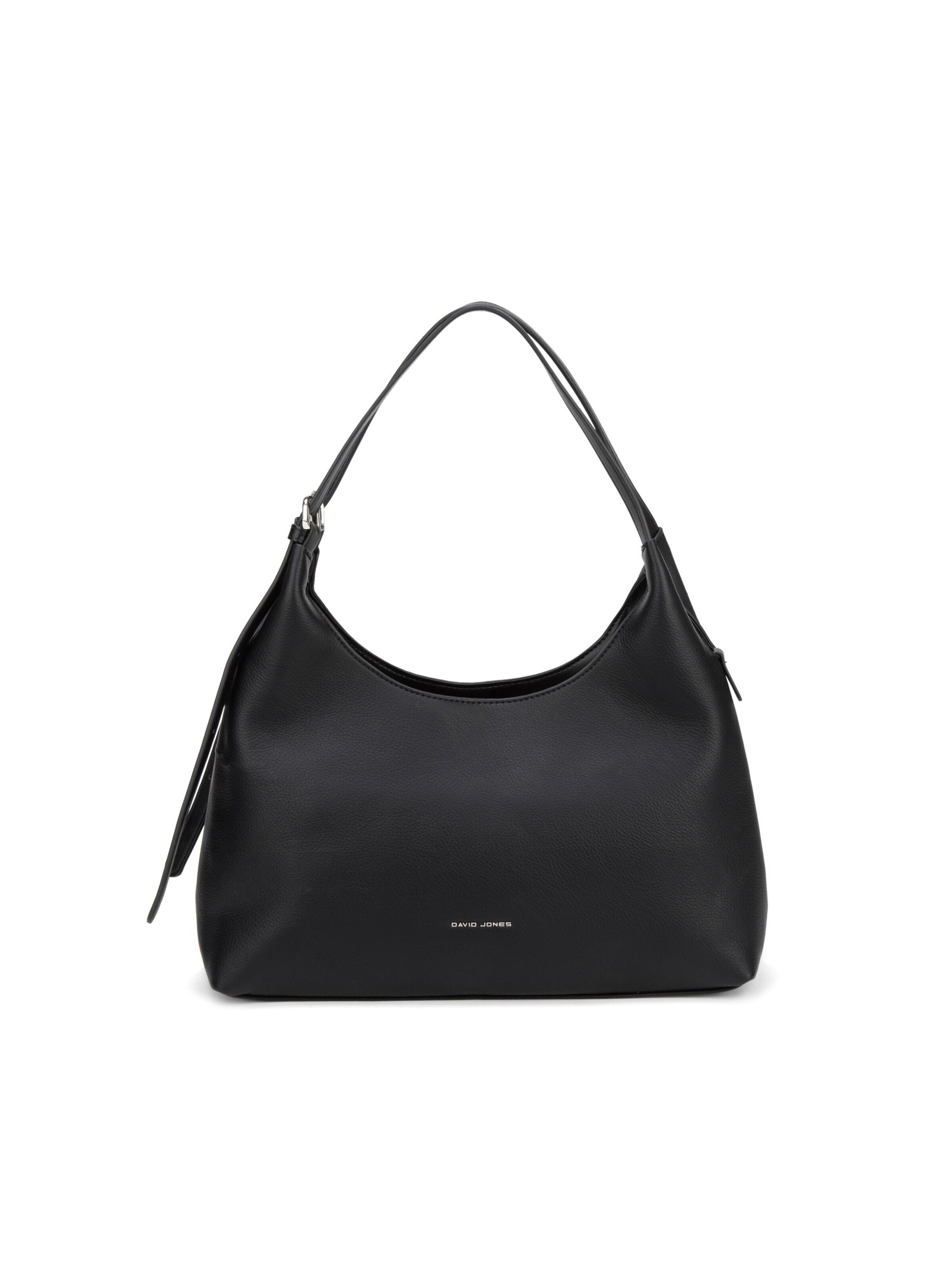 Borsa a spalla 'Borsa a Spalla Hobo David Jones Ecopelle Morbida Zip' di David Jones in nero