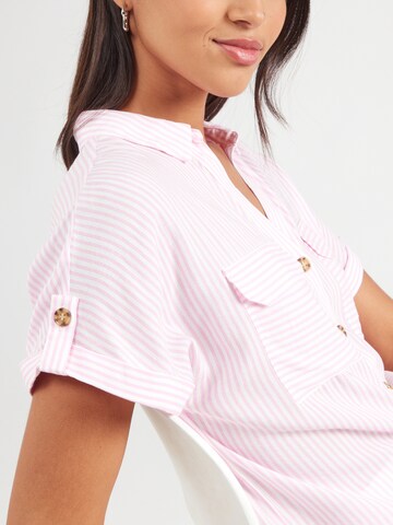 VERO MODA Μπλούζα 'VMBUMPY' σε ροζ