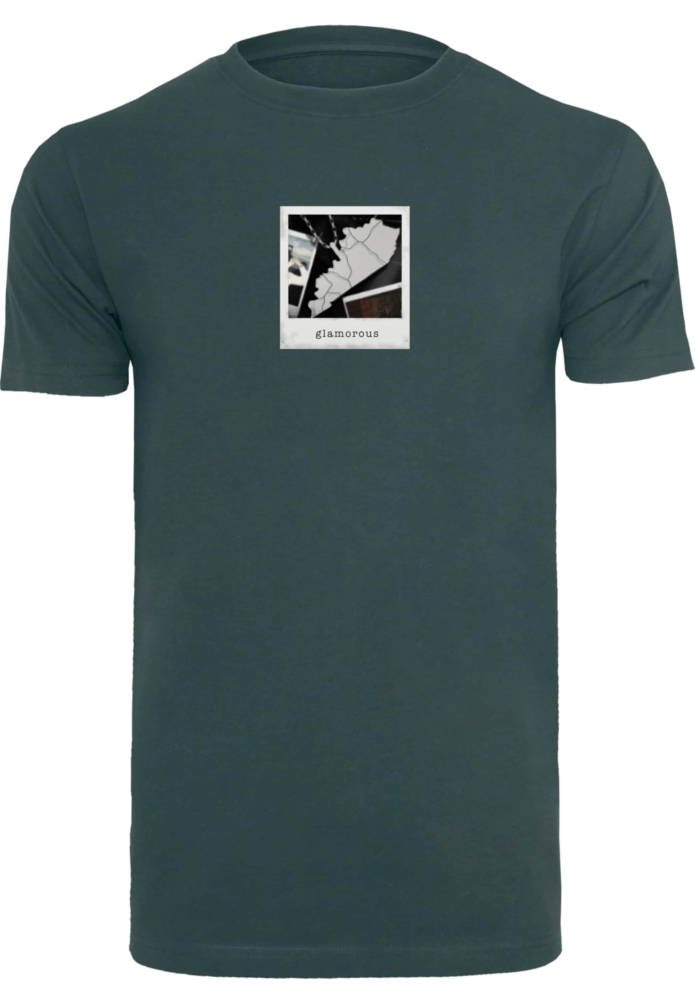 Mister Tee Koszulka 'Glamorous Memory' w kolorze zielony: przód