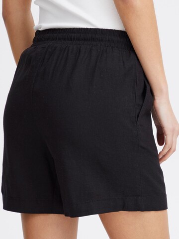 Loosefit Pantaloni ' LINO ' di ICHI in nero
