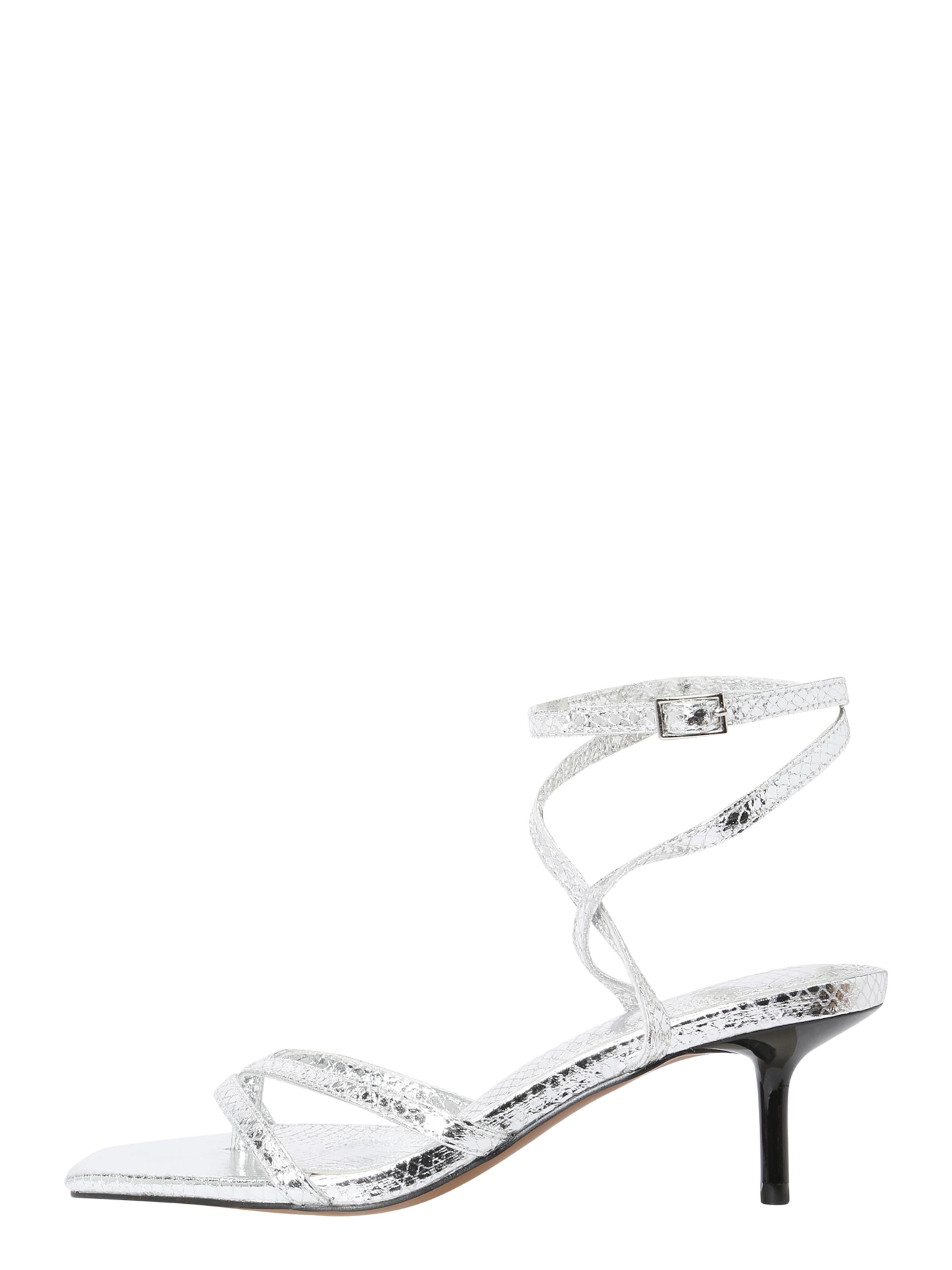 sudrabs TOPSHOP Siksniņsandales 'Imogen'