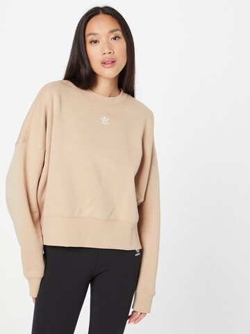 Sweat-shirt 'Adicolor Essentials Fleece' ADIDAS ORIGINALS en beige : devant