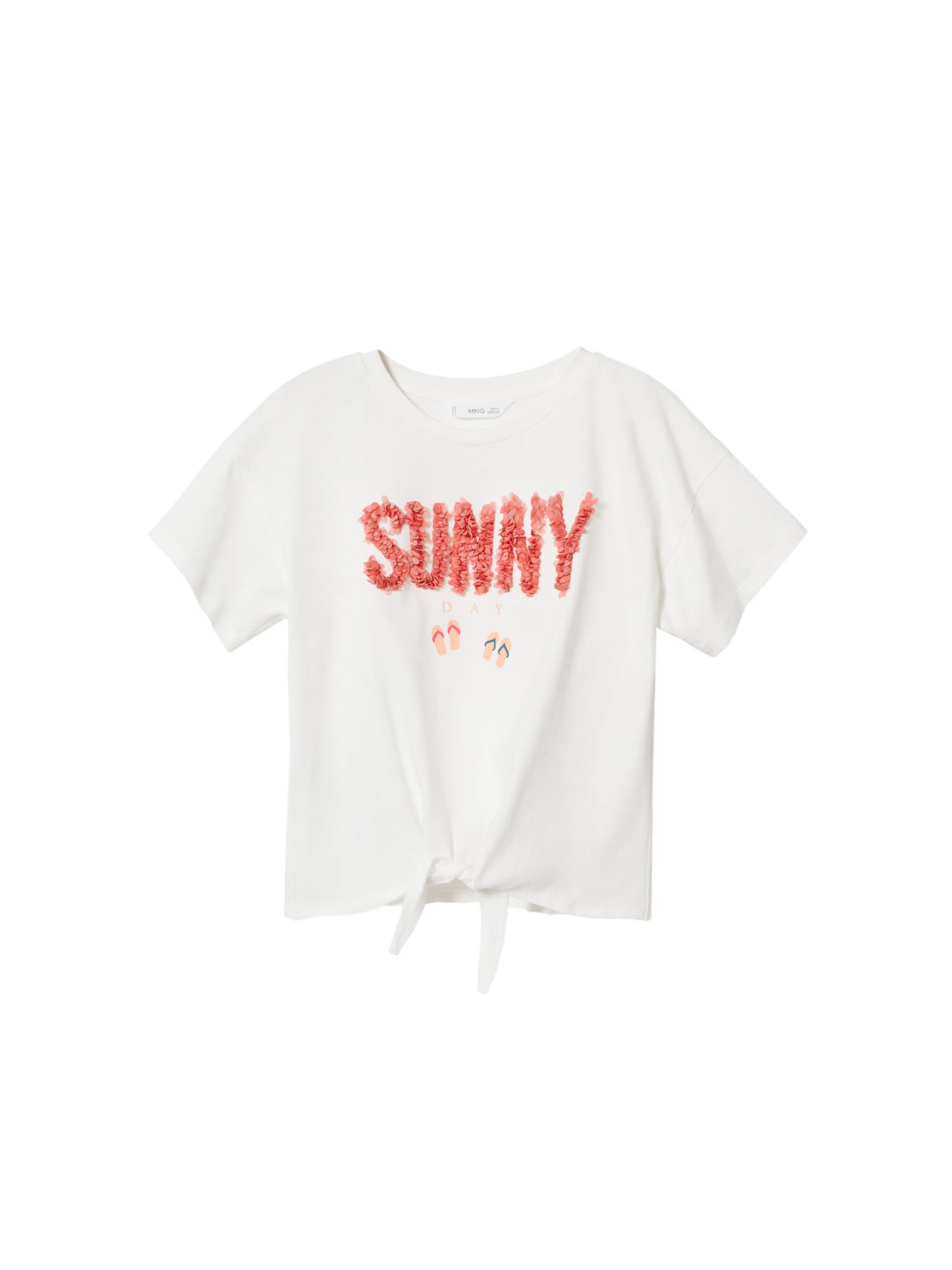 Kinder Teens (Gr. 140-176) MANGO KIDS T-Shirt 'SUNNY' in Offwhite - GZ06011