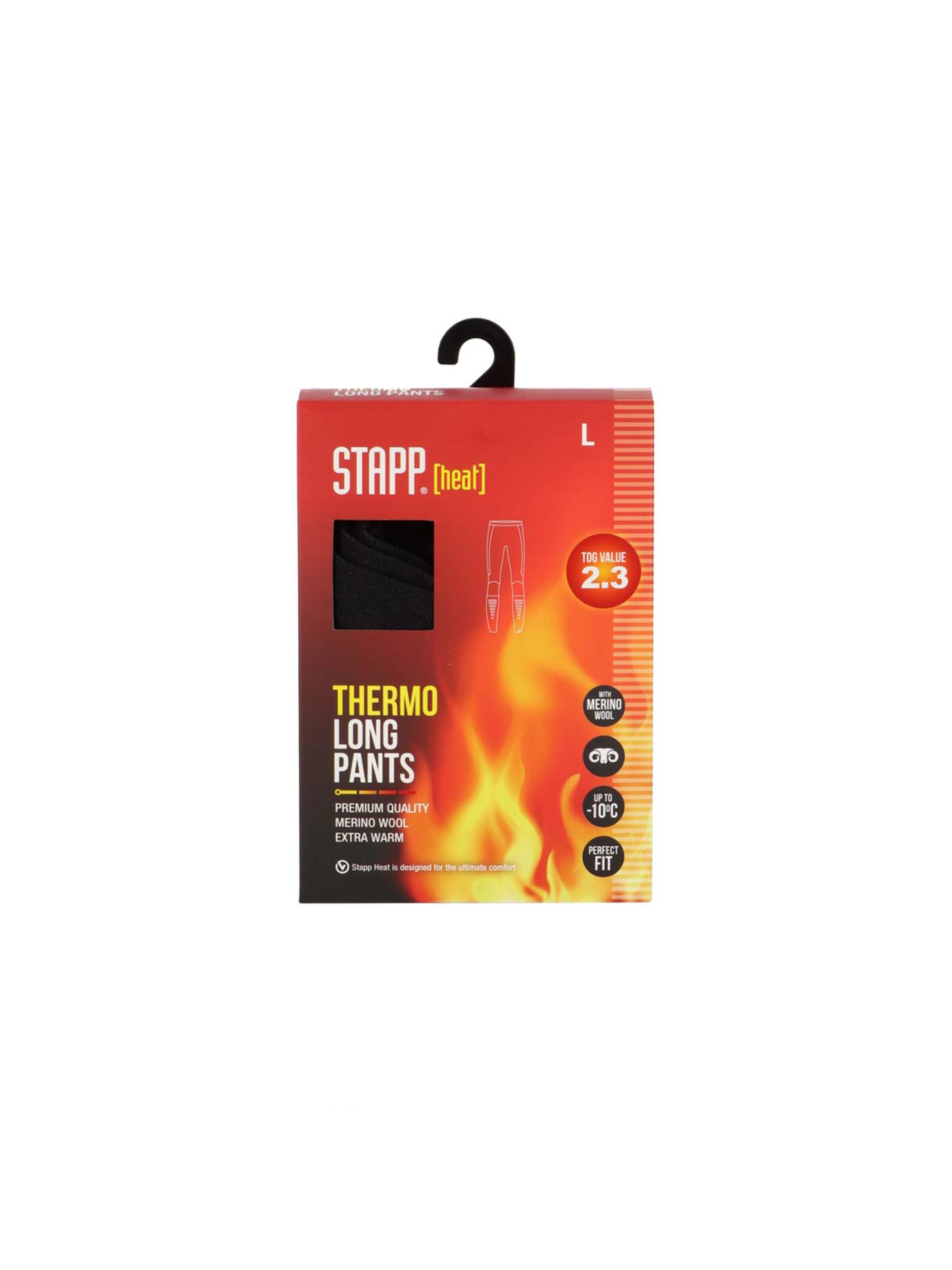 Stapp Lange Unterhose 'Stapp heat in schwarz'‌‌‌‌‌ in Schwarz