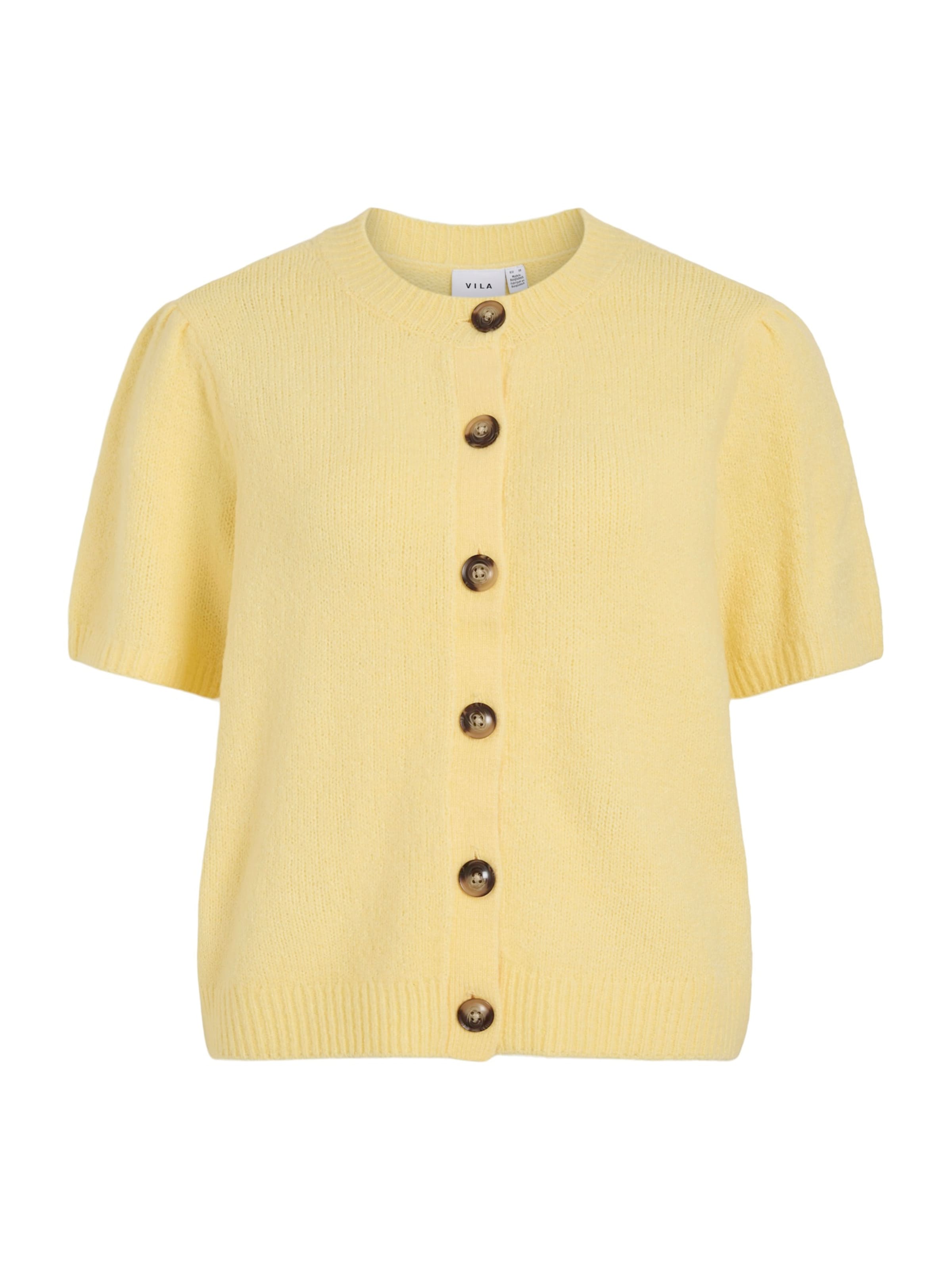 VILA Kardigan 'Vitassy' w kolorze żółty: przód