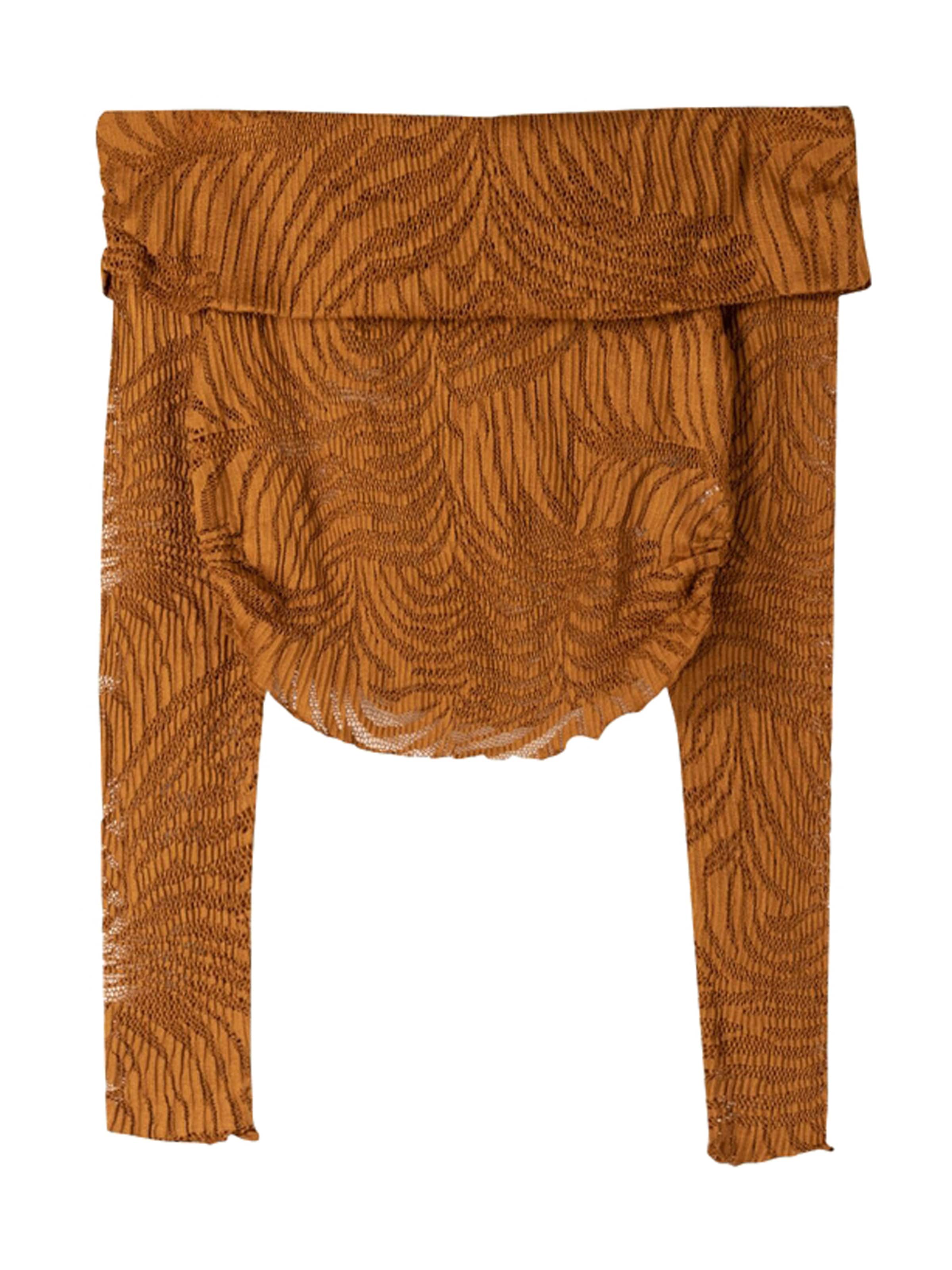 Bershka T-shirt i brun: framsida