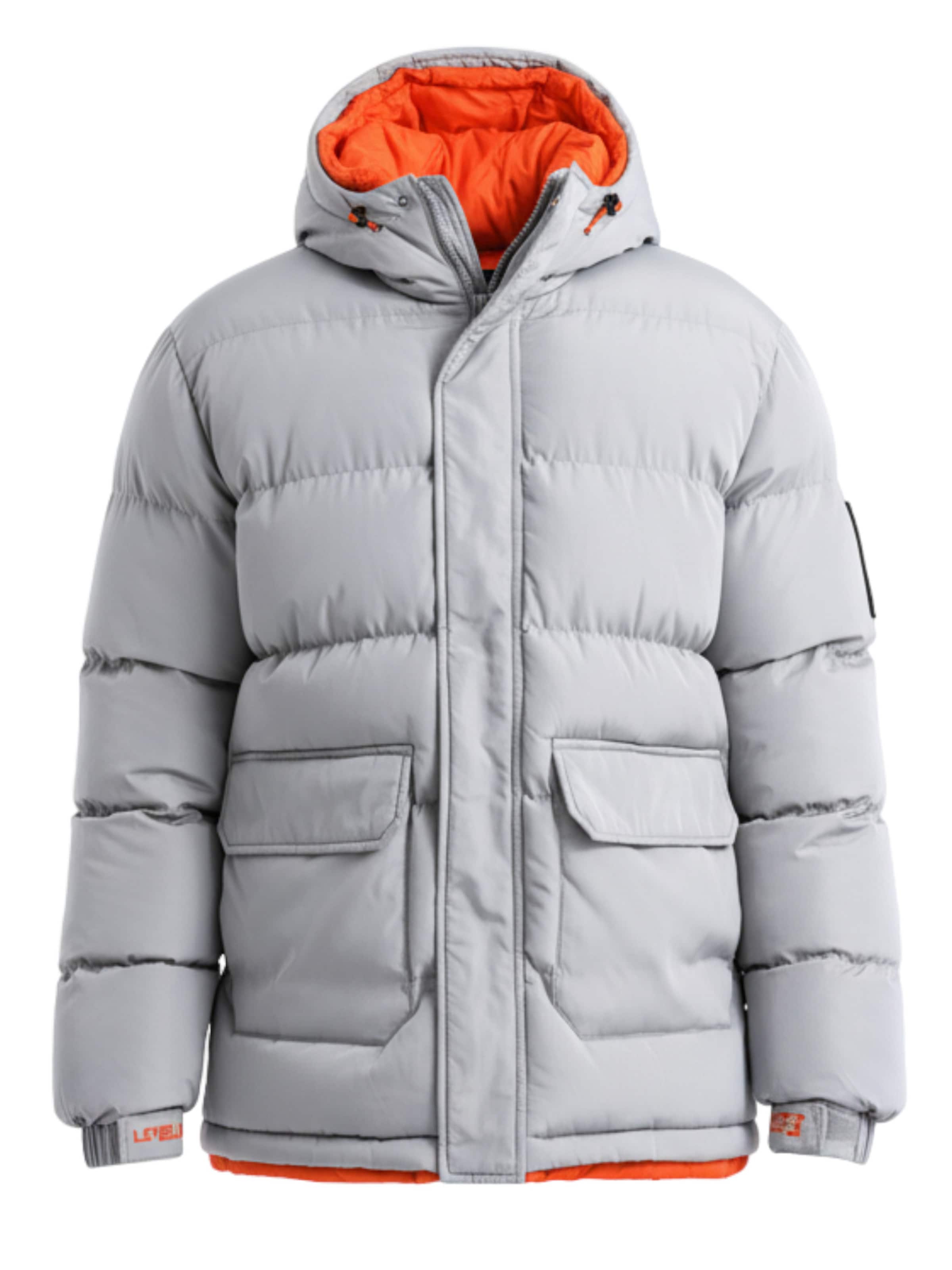 Ombre Winter jacket 'OM-JAHP-0208' in Grey: front