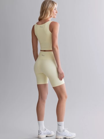 Hey Honey Skinny Leggings 'Biker Ribbed'‌‌‌‌‌‌‌‌‌‌ in Gelb