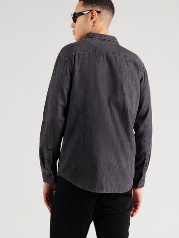 Calvin Klein Jeans Regular Fit Hemd 'CLASSIC' in Schwarz: Rückseite