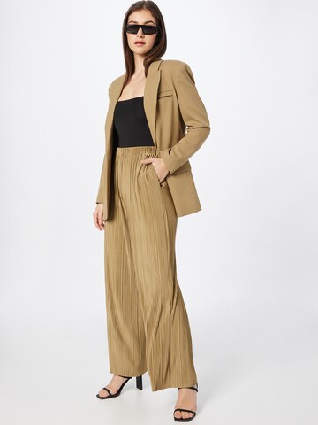 Samsøe Samsøe Wide Leg Housut 'UMA' värissä beige