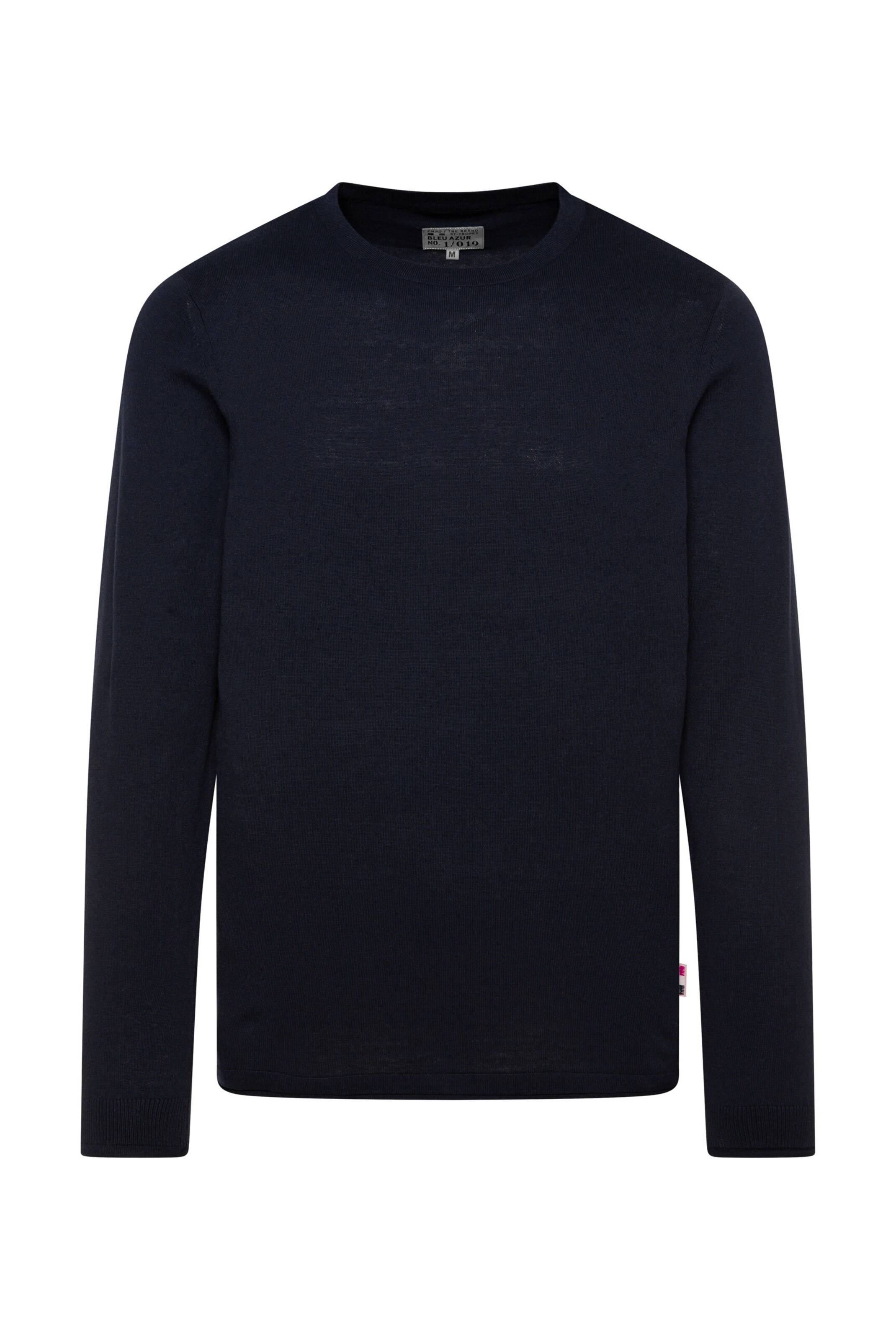 CMPD Feinstrickpullover mit Rundhalsausschnitt in Blau: Vorderseite