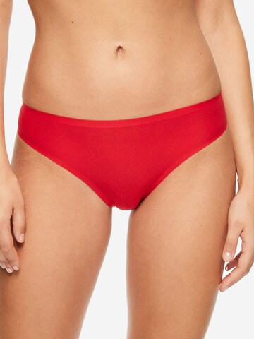 Chantelle Thong 'Soft Stretch' in Red
