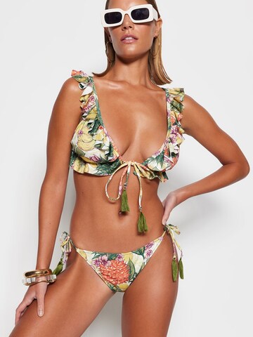 Trendyol - Triángulo Bikini en verde: frente