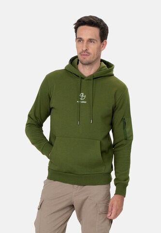 Key Largo Sweatshirt 'MEMBERSHIP' in Groen: voorkant
