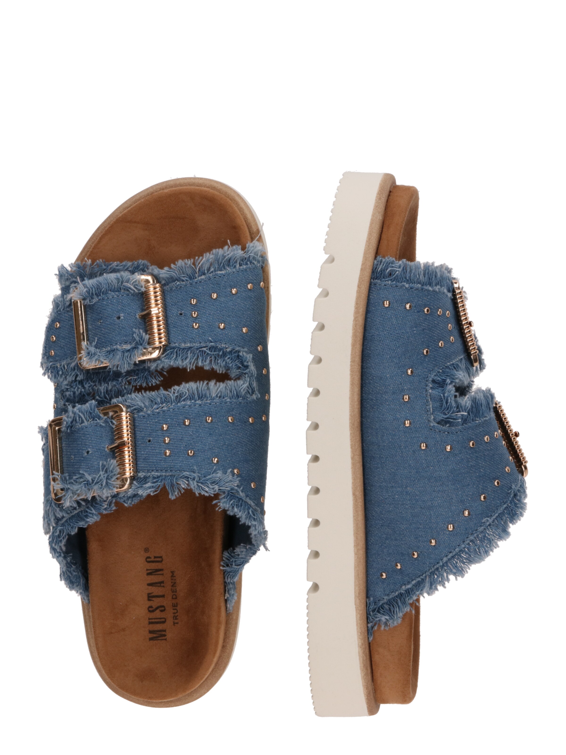 MUSTANG Papucs - kék