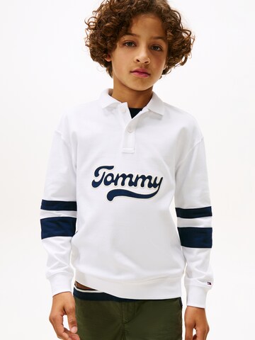 TOMMY HILFIGER Trui 'Varsity' in Wit: voorkant