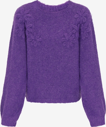 IZIAŠiroki pulover - ljubičasta boja: prednji dio