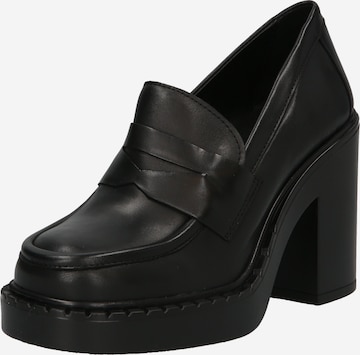 PAVEMENT حذاء بكعب عالٍ 'Marika' بلون أسود: الأمام