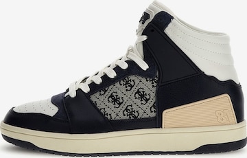 GUESS High-Top Sneakers 'Sava' in Blue: front