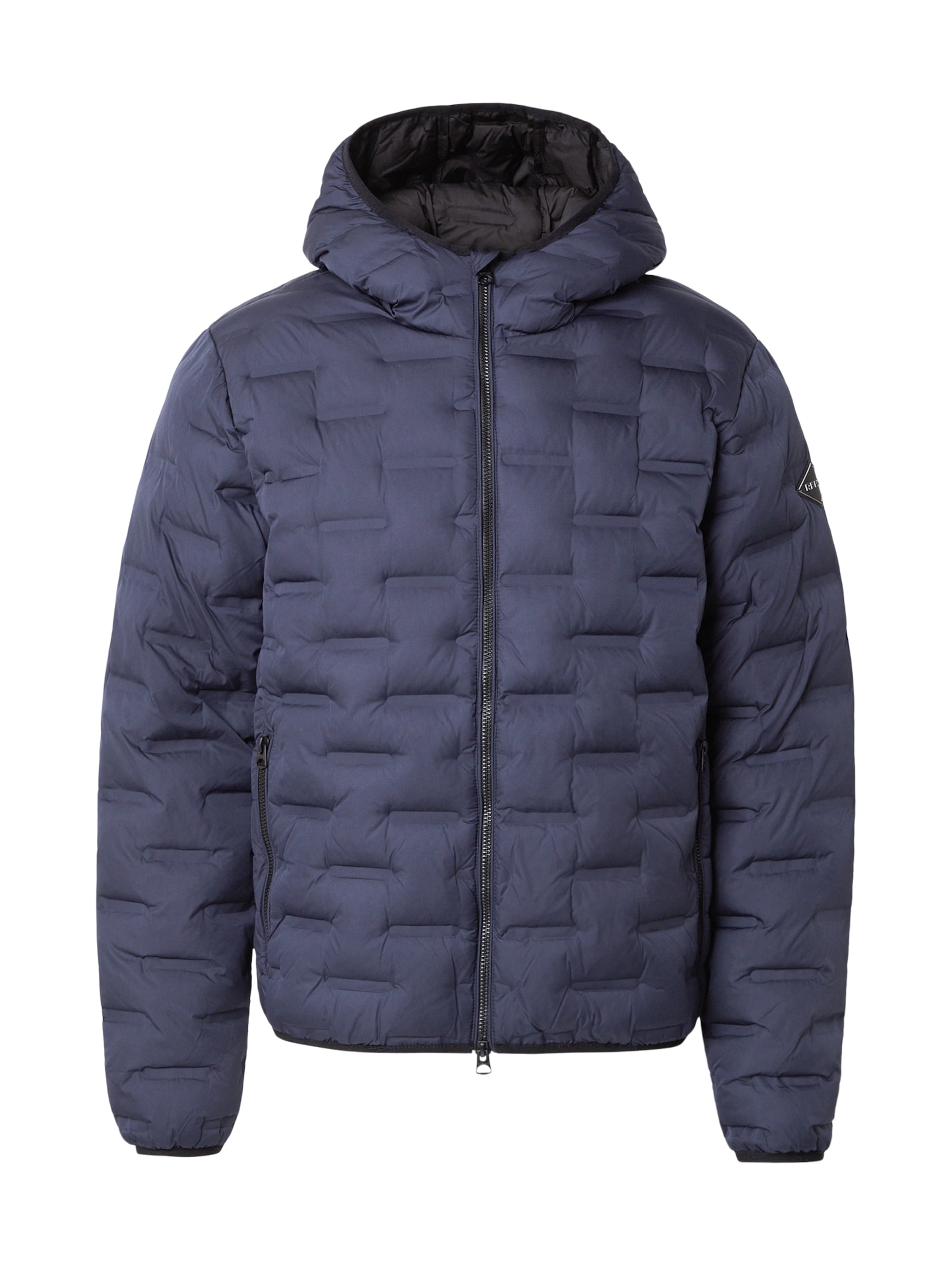 REPLAY - Casaco meia-estação em azul: frente