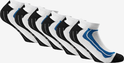 Rohner Basic Sportssokker i blå / sort / hvid, Produktvisning
