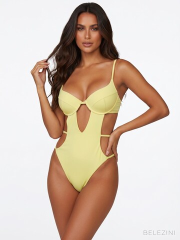 Balconnet Bikini 'Aurea Bikini with high cut bottom' Belezini en jaune : devant