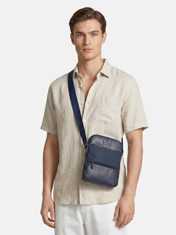 Borsa a tracolla 'Borsa a Tracolla Uomo Navigare - Poliestere Chiusura Zip' di Navigare in blu