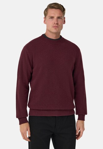Pull-over Boggi Milano en rouge : devant