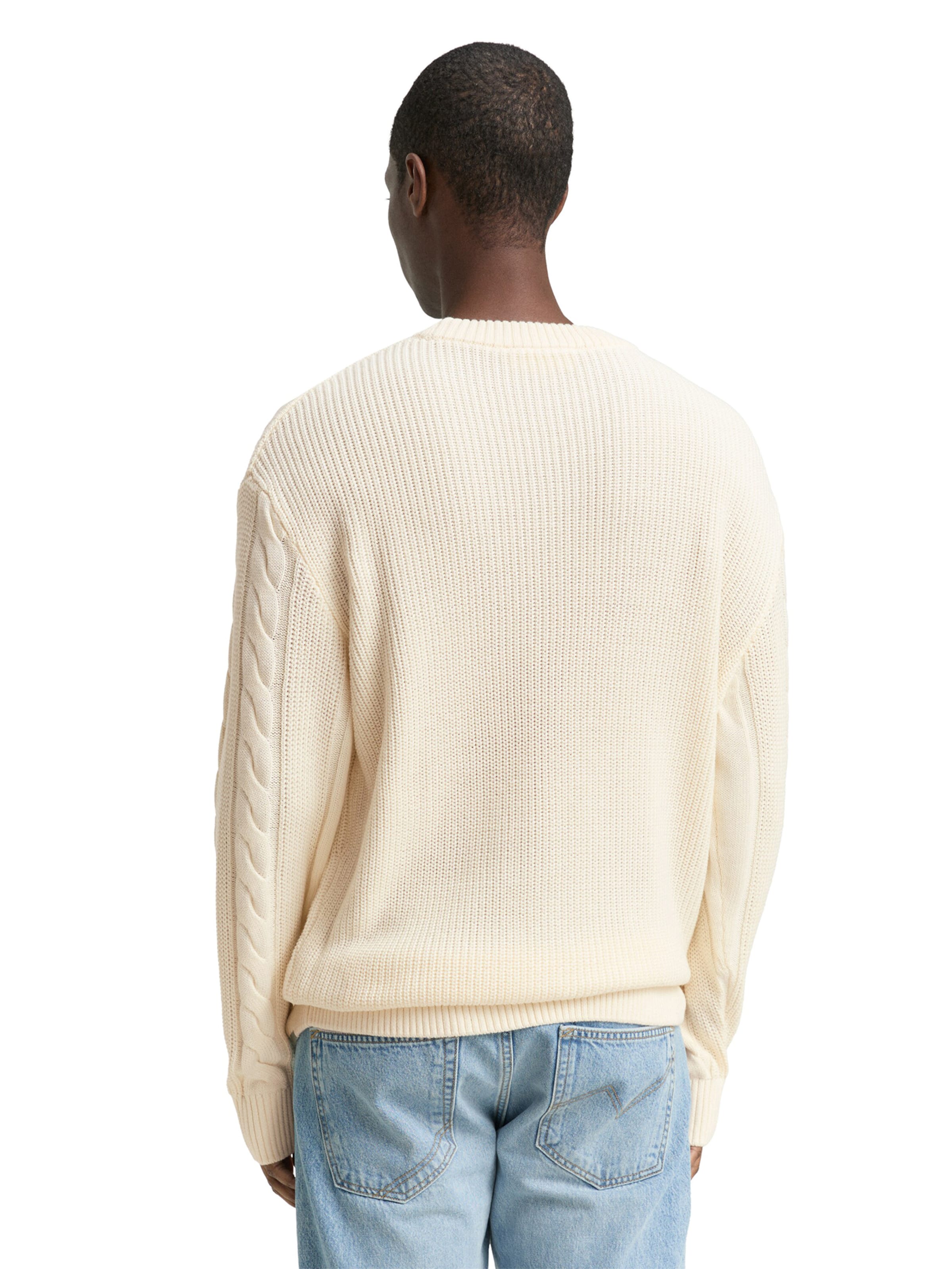 Pulover de la TOM TAILOR DENIM pe alb