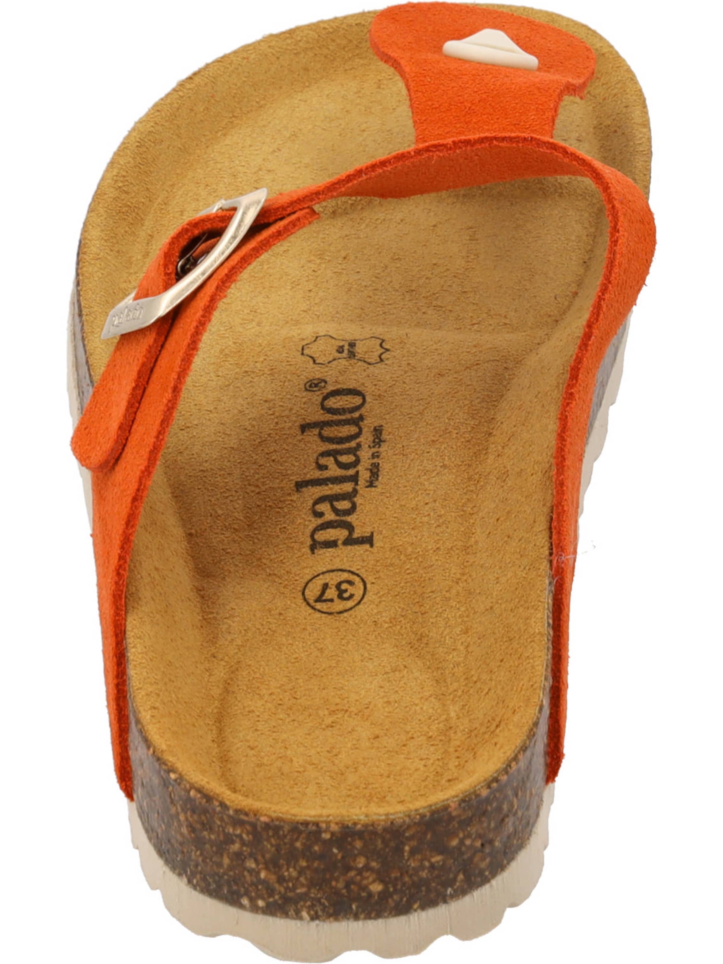 Palado T-bar sandals 'Palado Kos Suede Premium Leather' in Orange