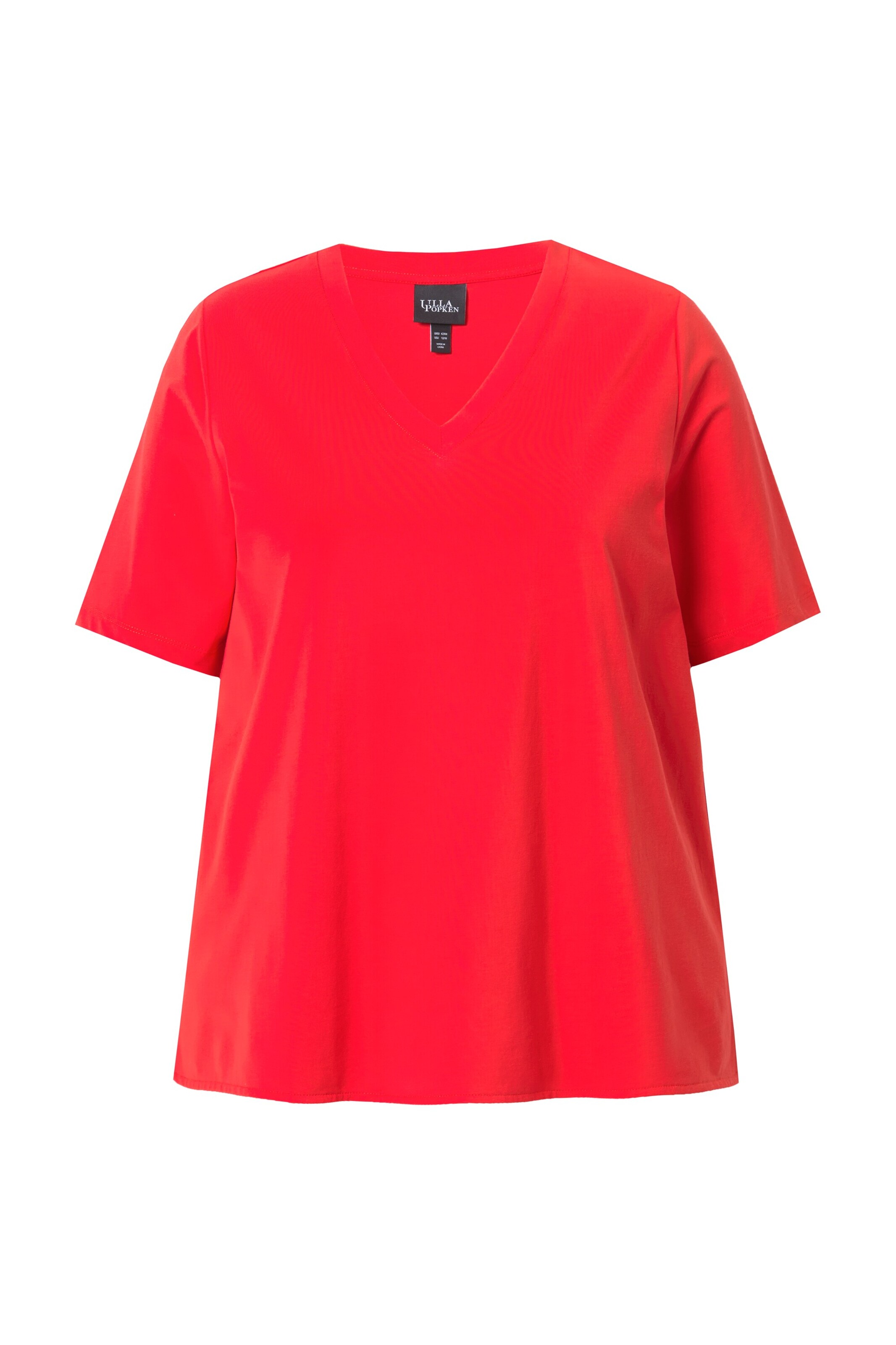 Ulla Popken Shirt in Rood: voorkant
