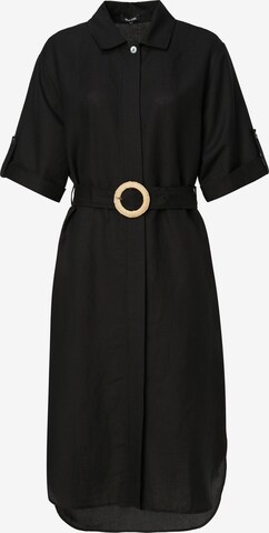 Salsa Jeans Shirt Dress in Black: front