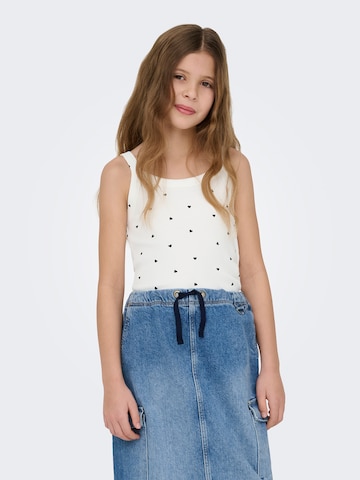 ONLY GIRLS Top 'KOGBELLA' - fehér: elől