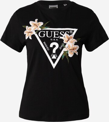 GUESS Shirt 'ZOEY' in Zwart: voorkant