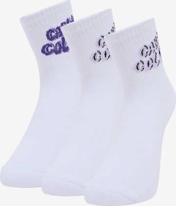 Carlo Colucci Socken 'Ellinger' in Weiß: Vorderseite