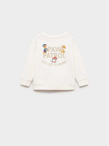 MANGO KIDS Sweatshirt 'PAWORK' i vit