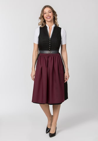STOCKERPOINT Dirndl 'Marlina' in Zwart: voorkant