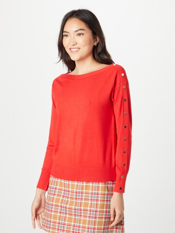 Coast Sweater 'Popper Slash' in Red: front