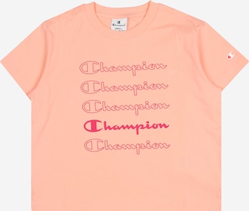 T-Shirt Champion Authentic Athletic Apparel en orange : devant