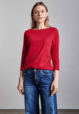 STREET ONE Basic Shirt in Rot: Vorderseite